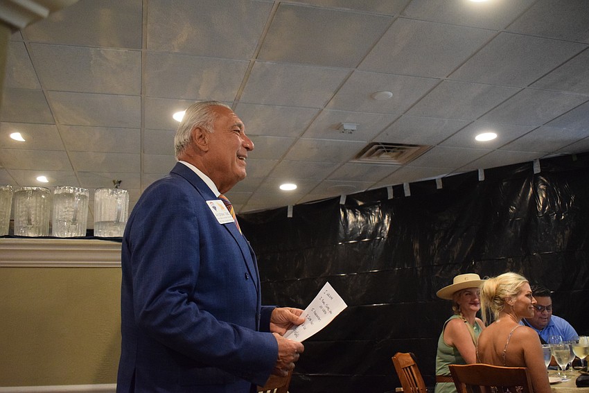 Andrew Vac moderates introductions from business owners at Networking at Noon.