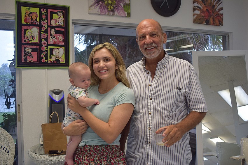 Richard Perlman, Brittany Lyssy and her baby Hagan