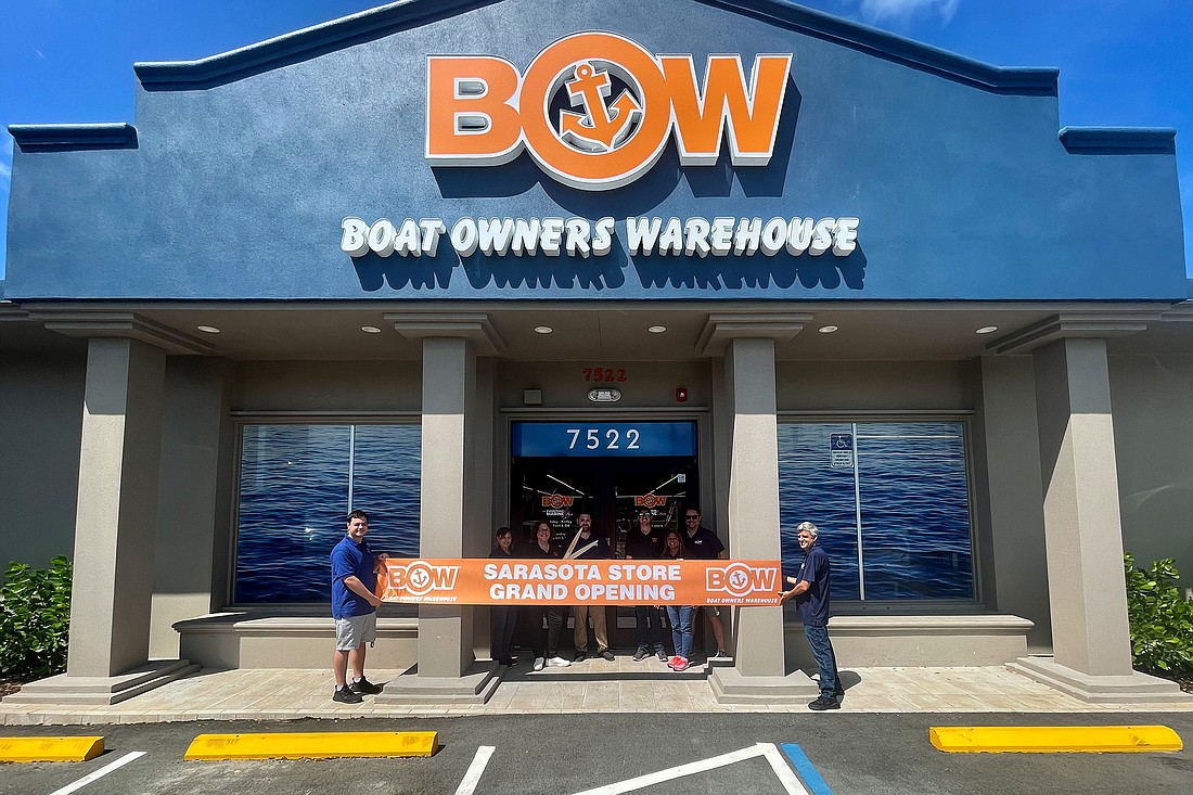 Boat Owners Warehouse expanded into Sarasota, the first location on the Gulf Coast.