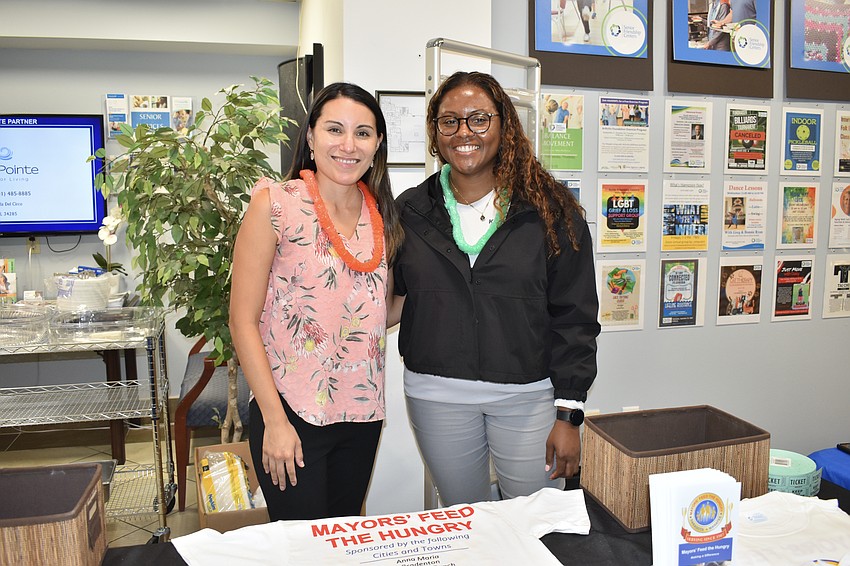 Embassy Suites volunteers Felicia McDermott and Pamela Bolan