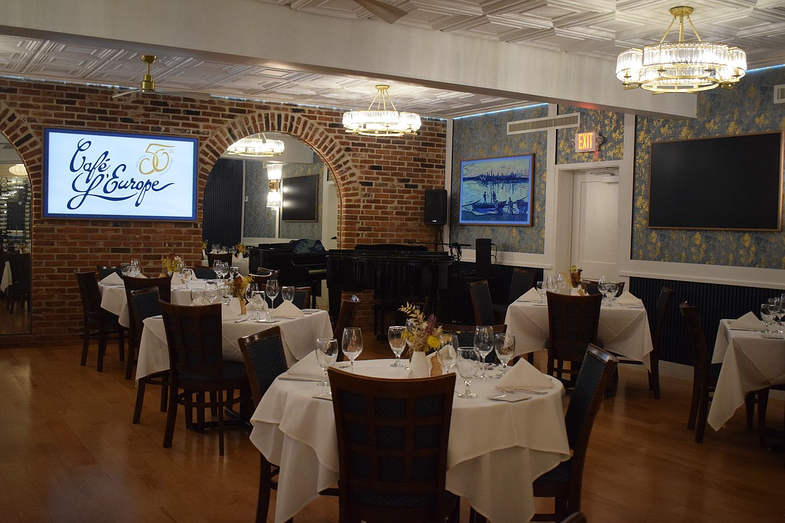 Cafe L'Europe renovated its private and semi-private dining areas ahead of the restaurant's 50th anniversary in 2023.