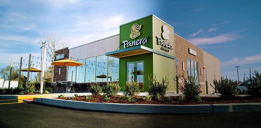 The new design for Panera Bread restaurants was launched in 2022.
