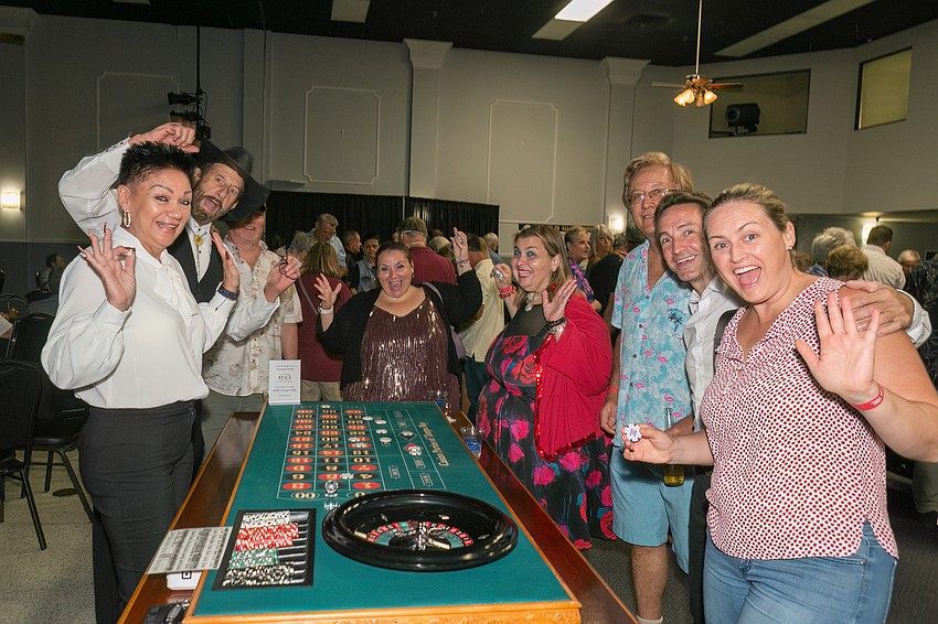 Patrongs play roulette at Suncoast Charities for Children's first Casino Night.
