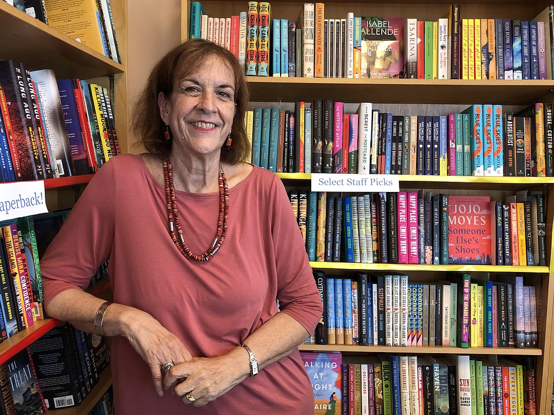 Owner Rona Brinlee at The Bookmark in Neptune Beach. She bought the independent bookstore in 1995.