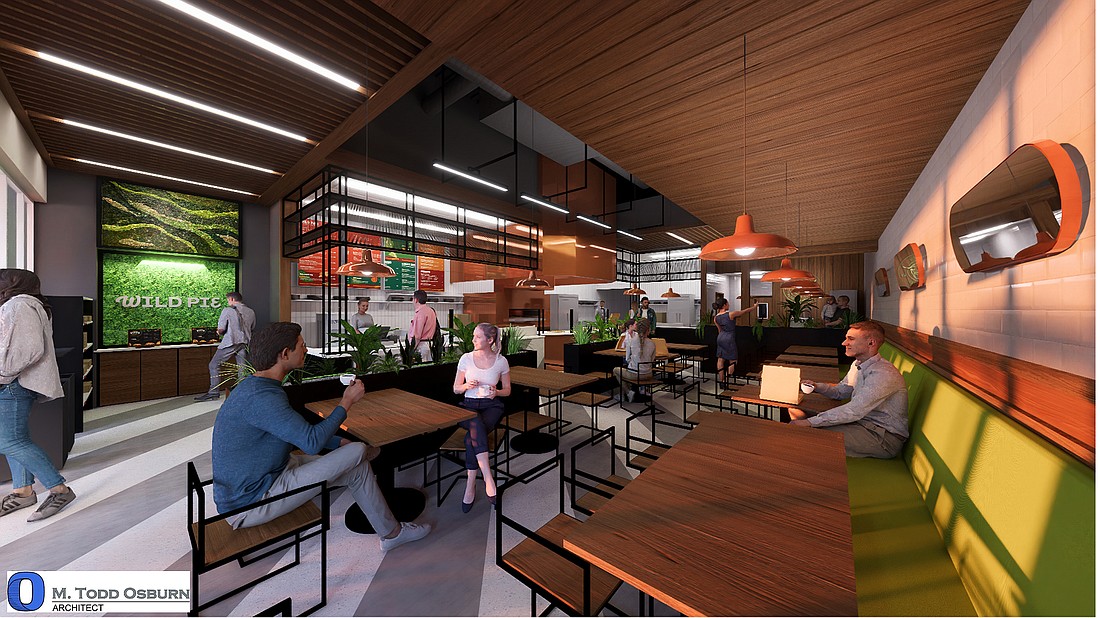 Wild Pie is building out a 2,329-square-foot restaurant at 13500 Beach Blvd. in Hodges Pointe Plaza.
