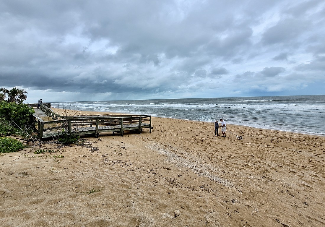 Flagler Beach after Hurricane Idalia. Photo by Sierra Williams