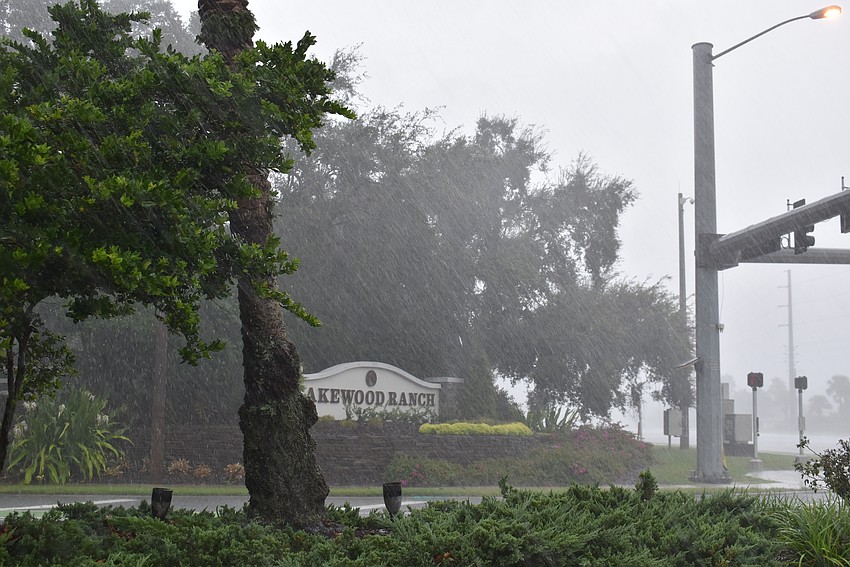 Lakewood Ranch has been in a drought so a glancing blow from Hurricane Idalia brought some welcome rain.