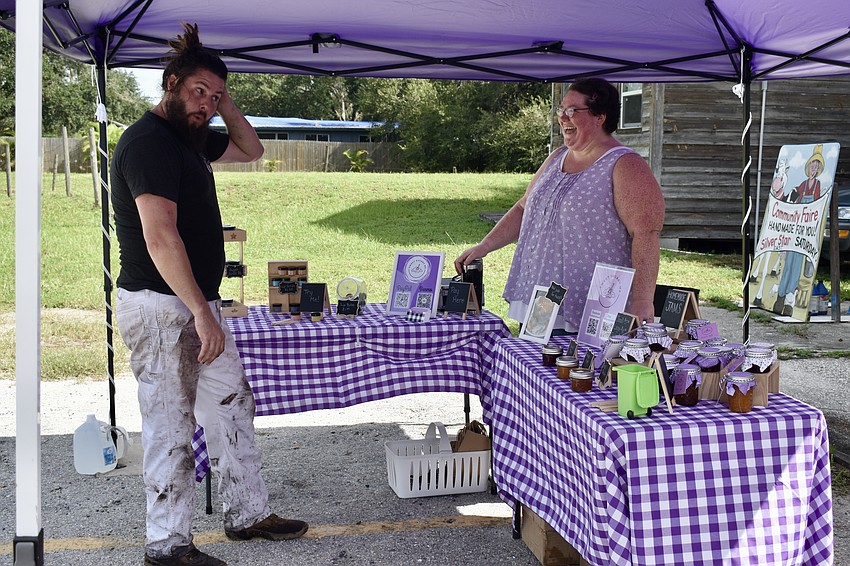 Jason Baxley and Bre Ricke talk hair and jam. Ricke sells specialty alcohol-flavored jams.