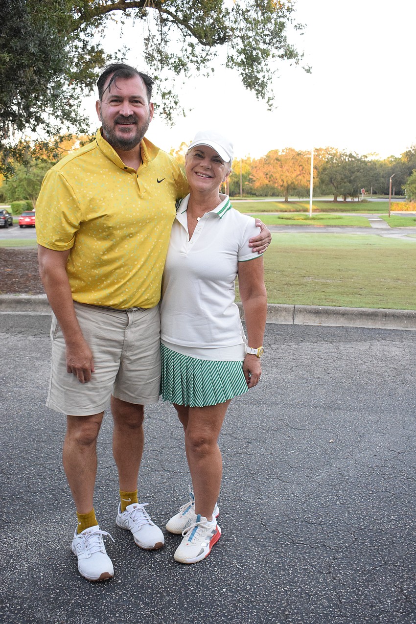 Lakewood Ranch's Matthew Crawford and Sarah Crawford look forward to the team atmosphere at the 3Form Fitness charity golf tournament.