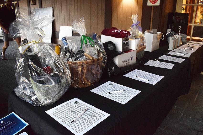 Various items are available for the silent auction.