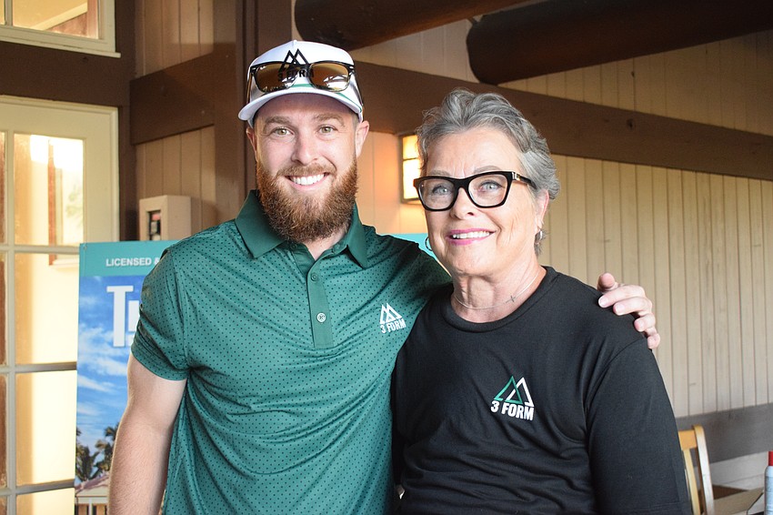 Michael Demarski, the owner of 3Form Fitness, has the support of his mother, Mary Boyd, as he hosts his first 3Form Fitness charity golf tournament.
