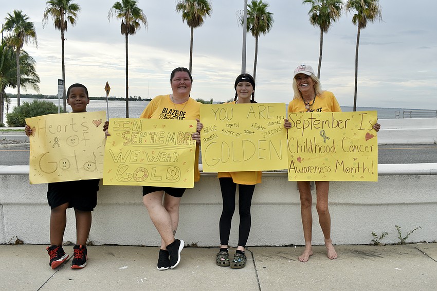 Isaac Thomas, April Barnes, Jessica Barnes and Bettye Restle.