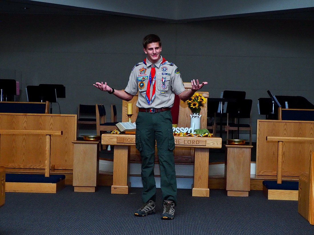 17-year-old Braden River High School student Alex den Boggende became an Eagle Scout at 13 years old and recently won the Distinguished Conservation Service Award.