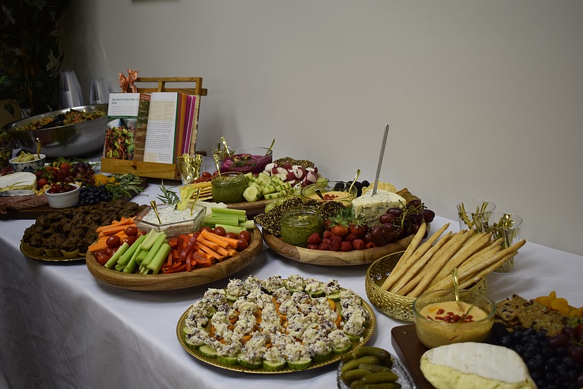 Kimberly Knox's food spread at the grand opening of the Holistic Healing and Wellness Center of Longboat Key.