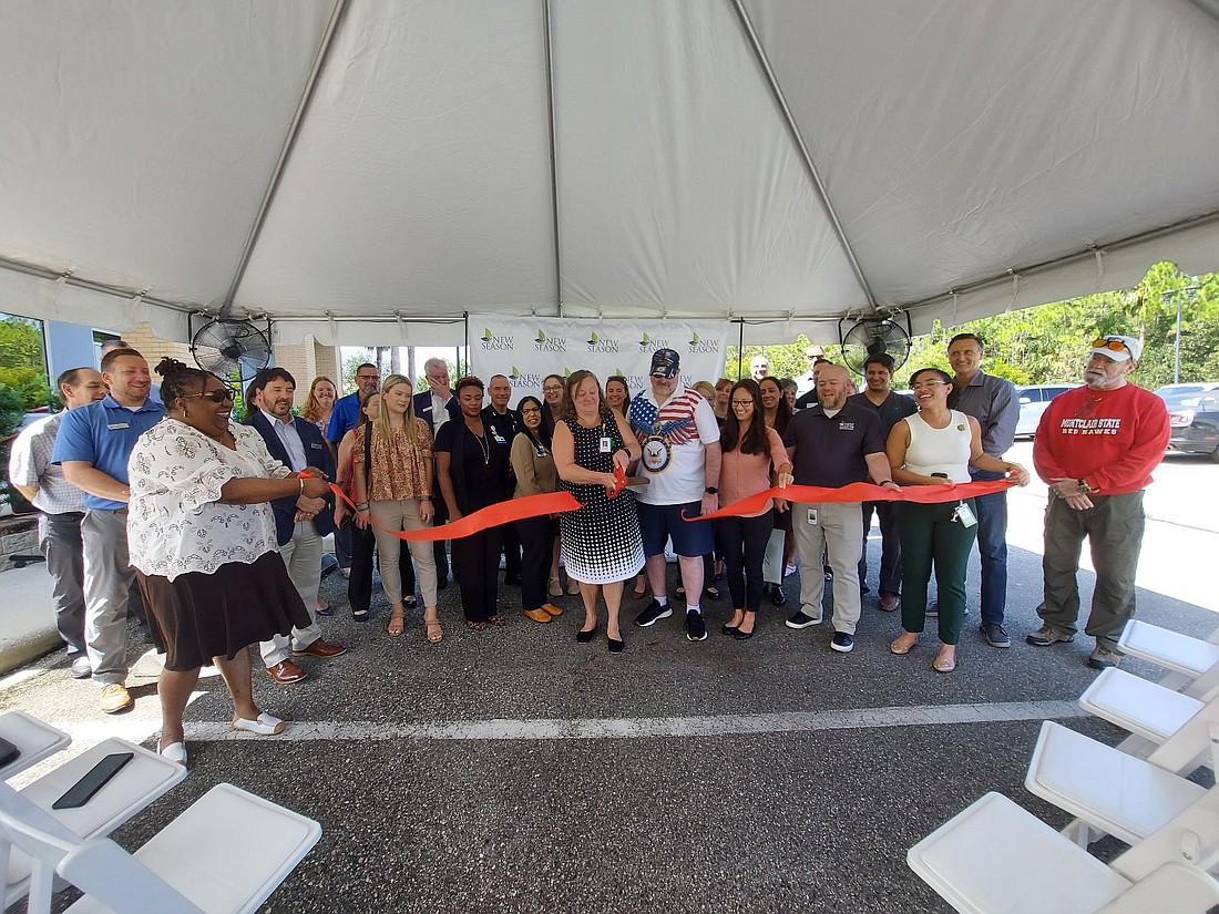 The ribbon cutting event celebrating New Season Treatment Center's new Palm Coast location. Photo courtesy of the New Season Treatment Center