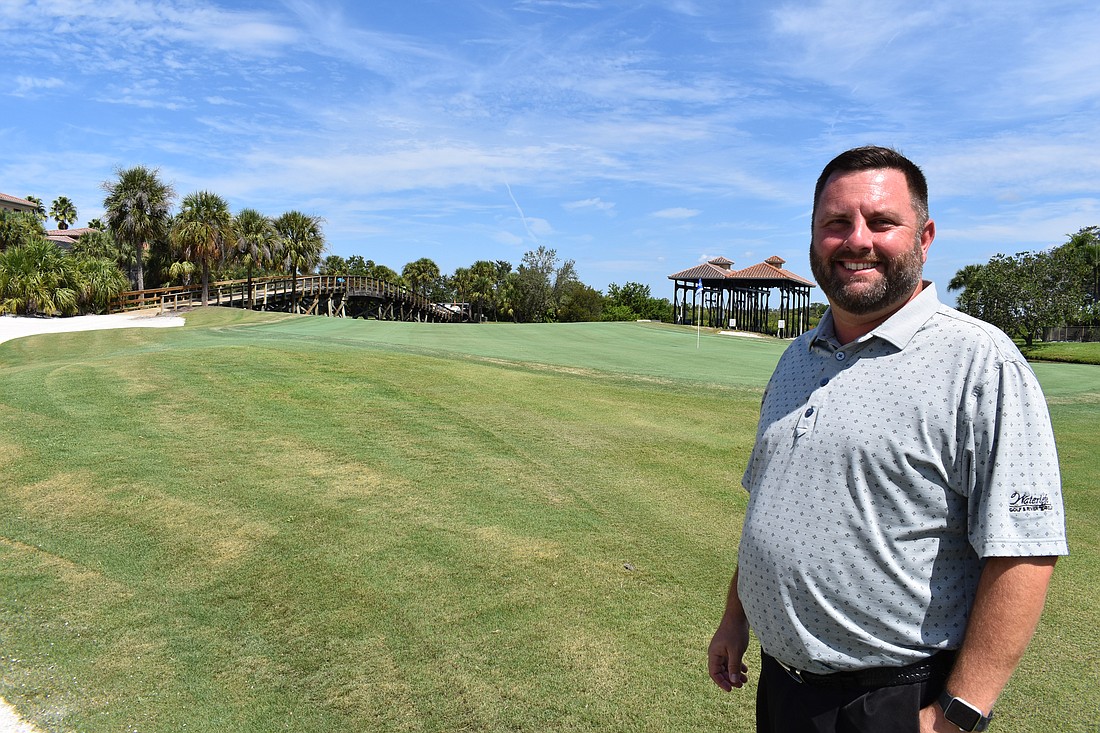 General Manager Steve Dietz shows off the pristine conditions at Waterlefe Golf & River Club.