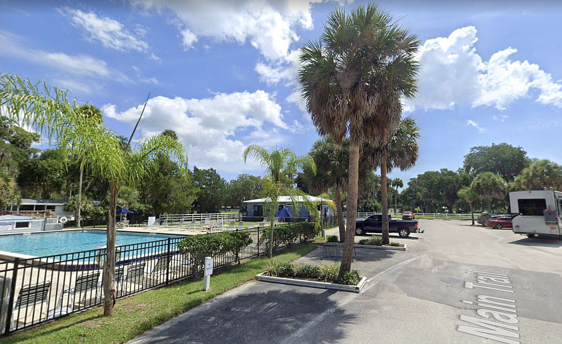 The Bulow RV Resort pool. Image from Google Maps