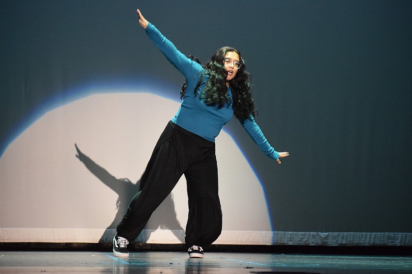 Evanie Caballero shows off her moves while dancing to Will Smith's version of 