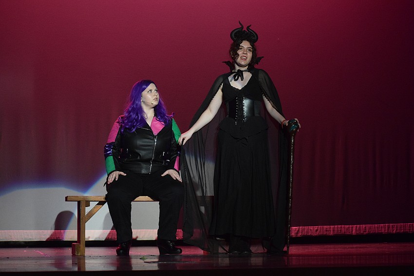 Sophia Swim and Michelle Lupescu bring evil to the stage while singing 