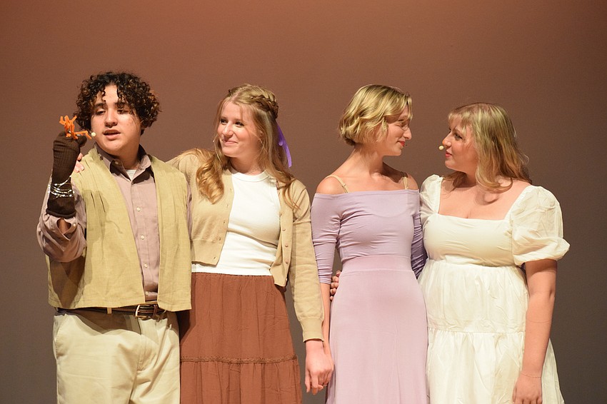 Gabriel Cortes, Raegan Caffrey, Emma Durrence and Nadia Getman remind the audience that love is something that will never change through their performance of 