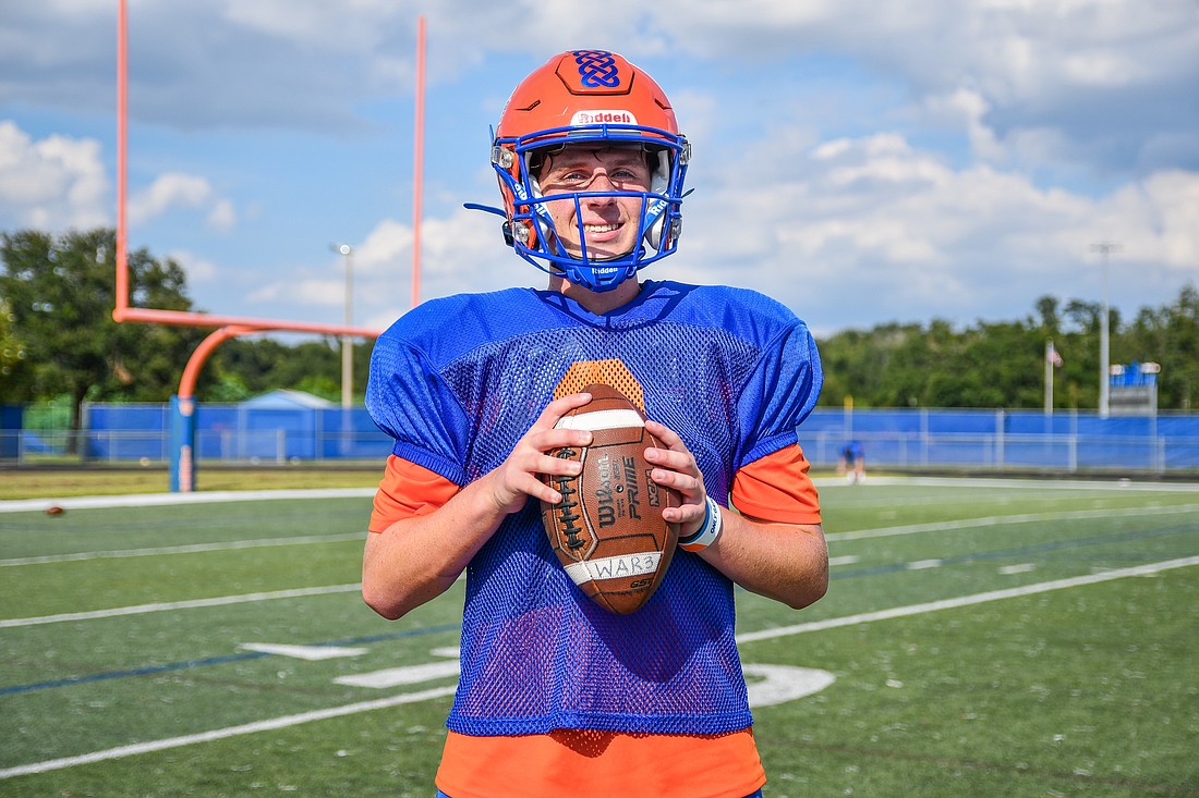 West Orange High School newcomer quarterback Jack Reilly is excited to be a part of the Warrior family.