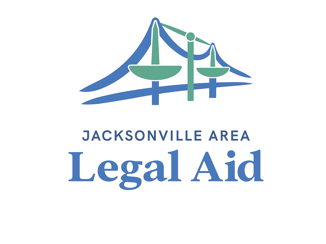 Jacksonville Area Legal Aid’s new logo combines the scales of justice with a bridge, symbolizing legal aid’s role in access to justice.