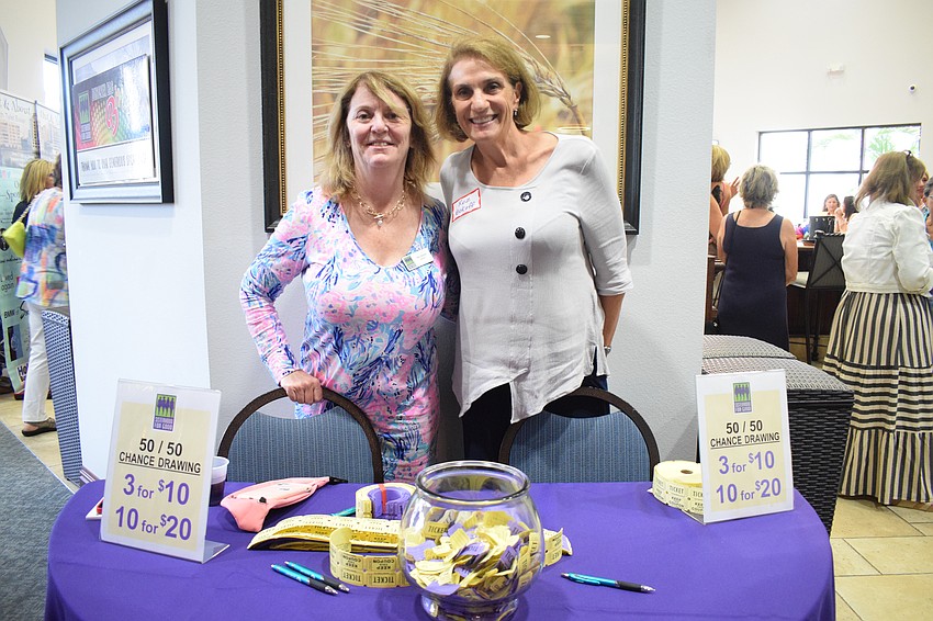 Lakewood Ranch's Amy Gorman and Roz Bokoff look forward to raising money for the community. Selling raffle tickets is one way Sisterhood for Good is raising money.