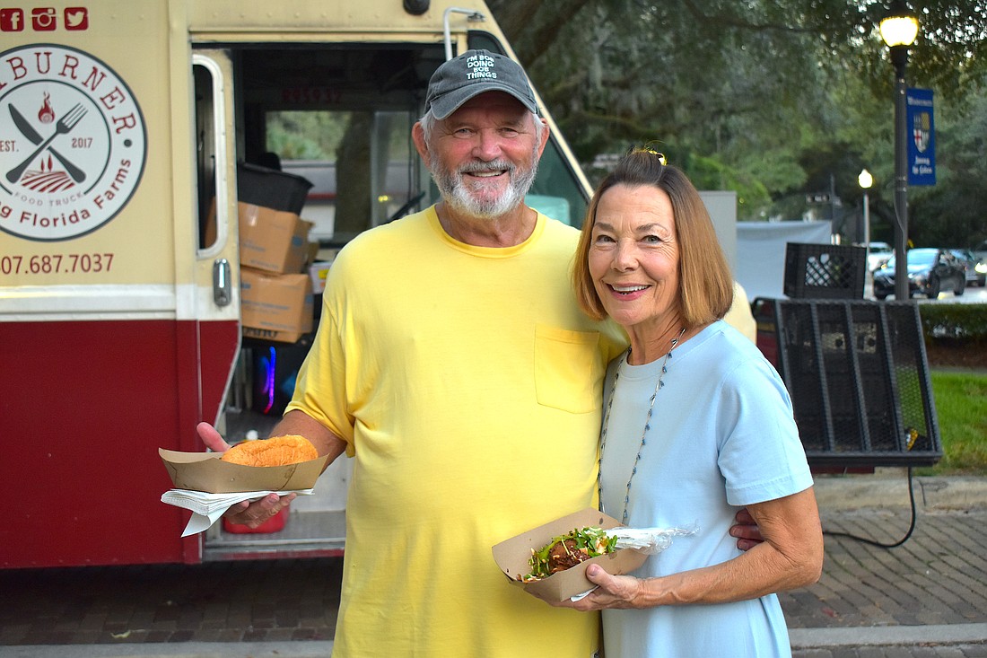 Bob and Kathy McKinley explored the wide variety of food trucks.