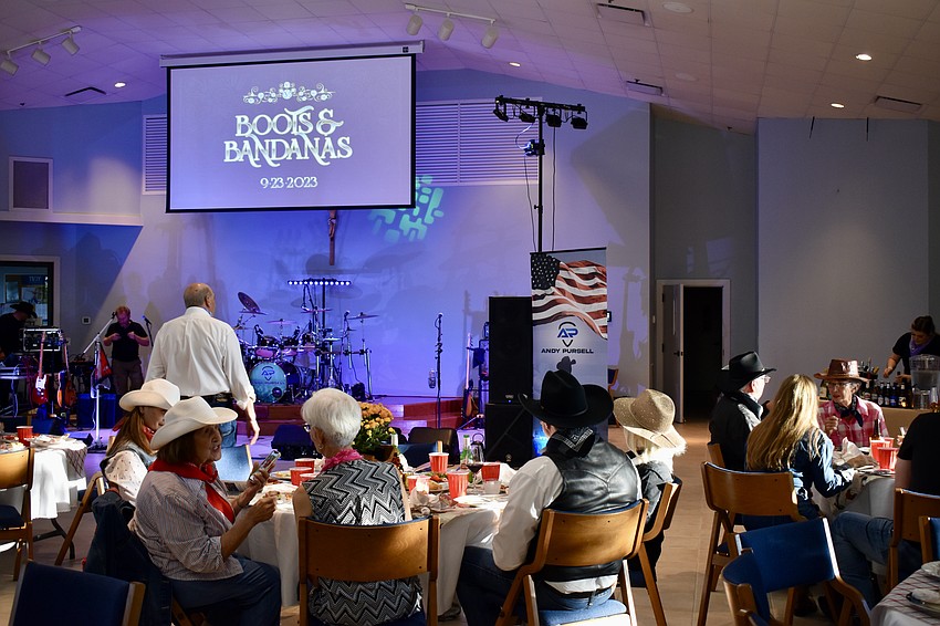 About 130 people attend Boots and Bandanas on Sept. 23 at Our Lady of the Angels.