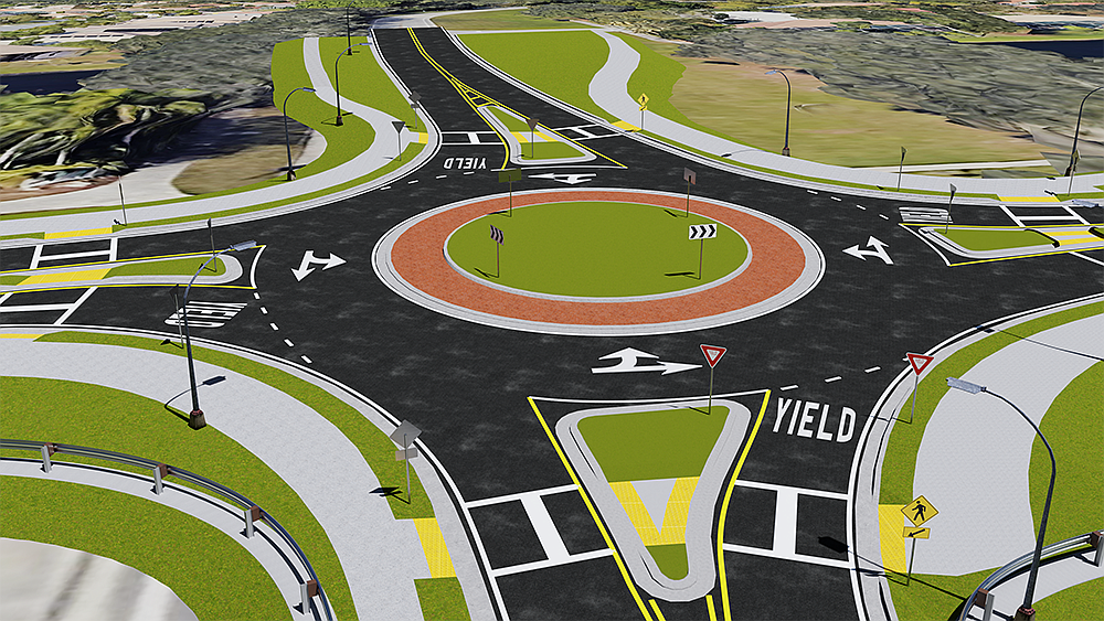 Construction on the roundabout is expected to begin in late fall 2023 and end in late fall 2024.