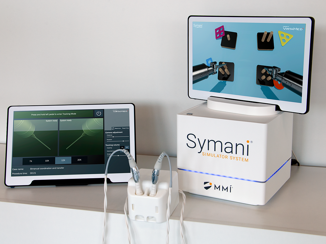 The Medical Microinstruments Symani Surgical System Simulator is designed to train surgeons " to expand their microsurgical skills through robotics."