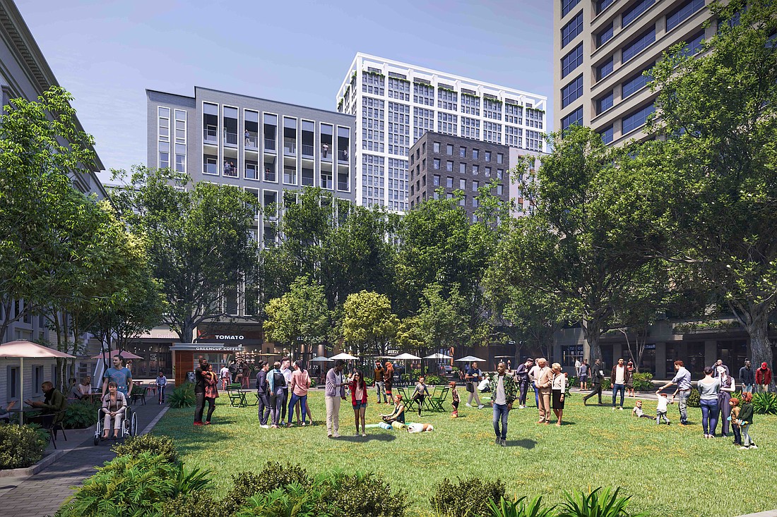 Gateway Jax announced plans Sept. 20 for a $500 million mixed-use development in the North Core area of Downtown that includes apartments, a grocery store and retail space.