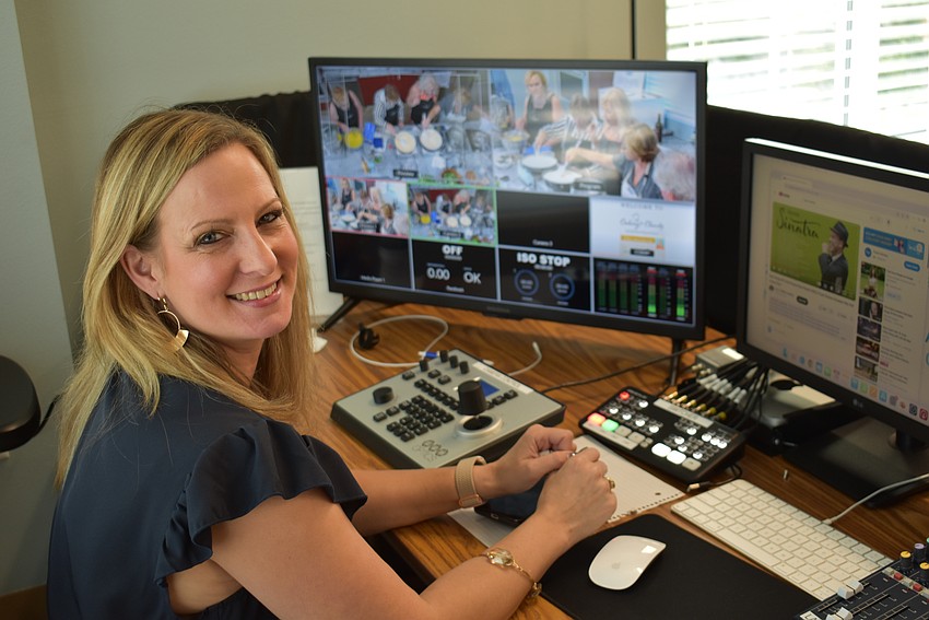 Meals on Wheels' Melissa Ferlazzo handled all the video work during the event.
