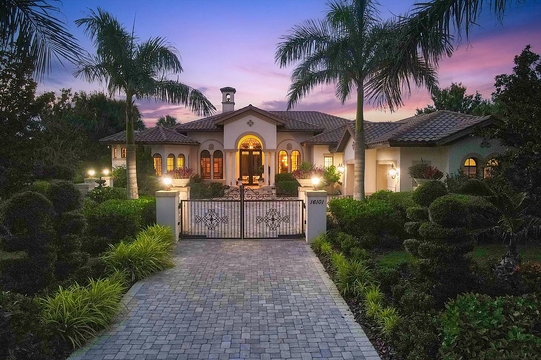 This Lake Club home at 16101 Baycross Drive sold for $3.2 million. It has four bedrooms, three-and-a-half baths, a pool and 4,526 square feet of living area.