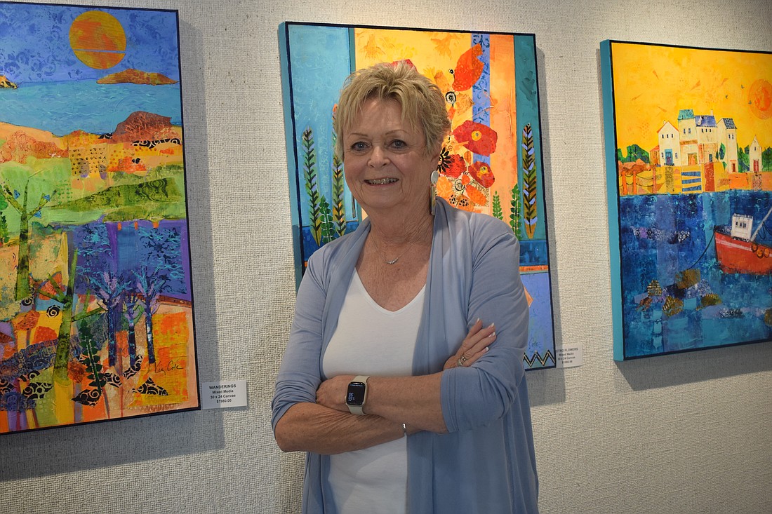 Liz Cole's new art collection "Color Paths" displayed at All Angels Episcopal Church