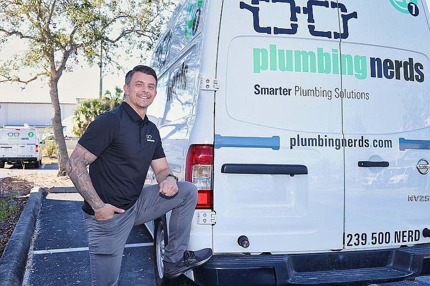 John Verhoff named his Naples-based home services business Plumbing Nerds partly to take away some of the stigma attached to the trades as a profession.