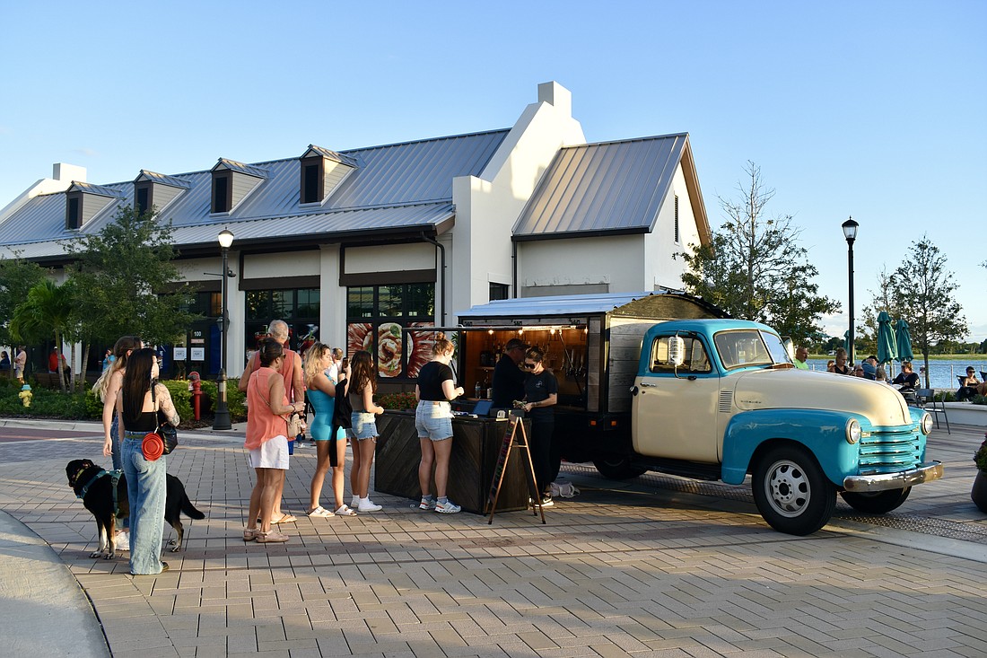 Cornerstone and Company serves craft cocktails including a spicy mango margarita.