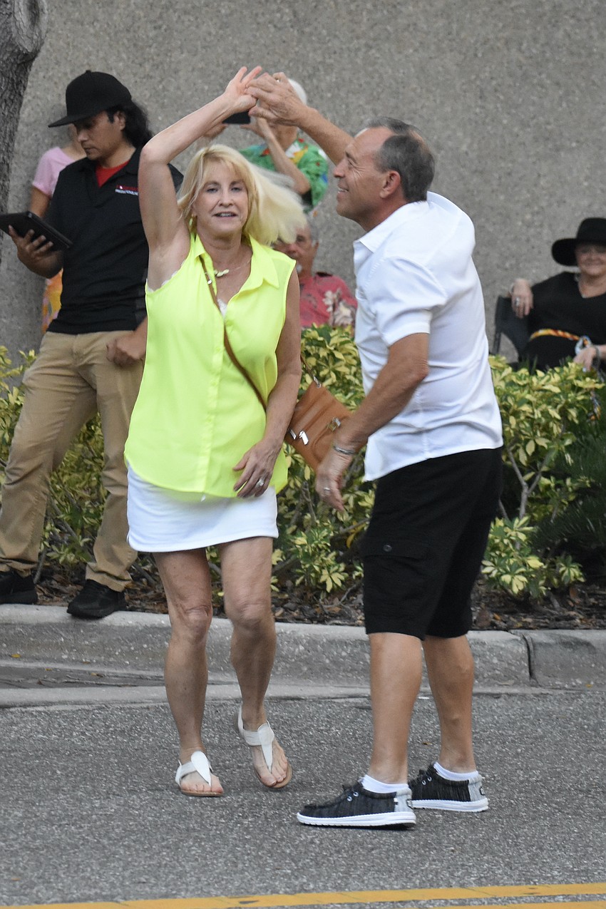 Victoria and Doug Thayer dance.