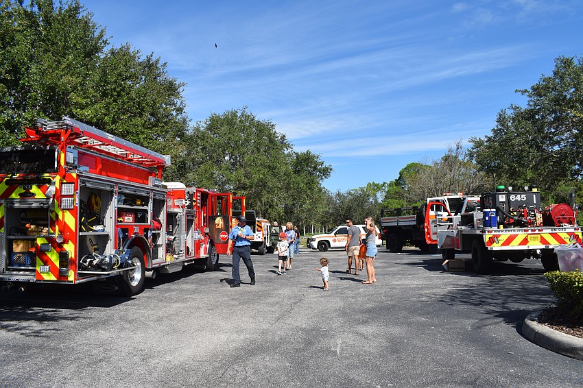 Local emergency service and first responder vehicles are the highlight of Safety Town.
