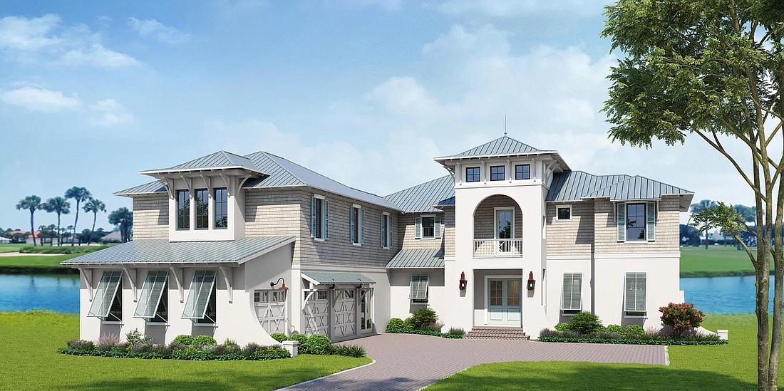 This is a new construction two-story home with Ponte Vedra Inn & Club Ocean Course third fairway and lagoon views. Features five bedrooms, five full and two half-bathrooms, guest suite, lanai, summer kitchen, pool and garage with three car and one cart spaces.