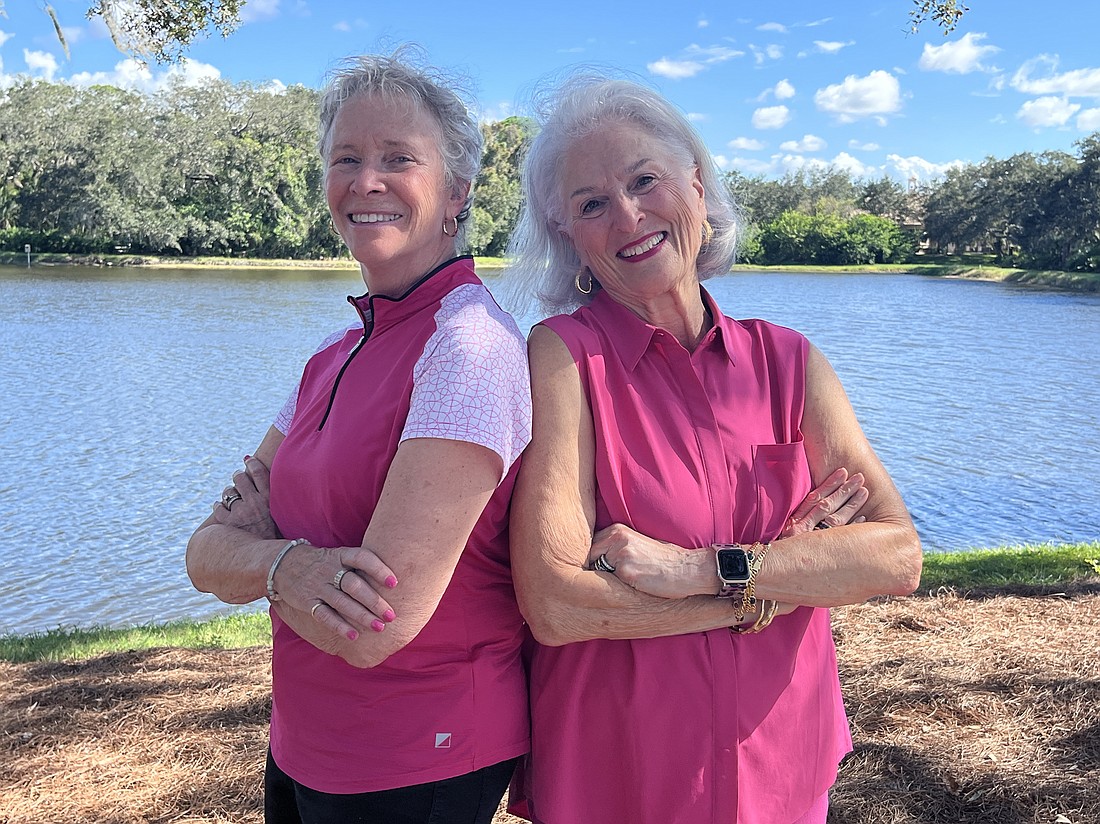 University Park's Ronni Loundy and Eileen Cantarella, the co-chairs of Answer to Cancer SRQ, are raising $100,000 this year for research that is exploring the relationship with aging and metastatic breast cancer.