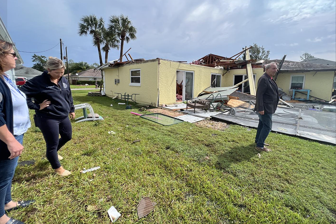 Tornado damages homes, flips cars in Palm Beach County