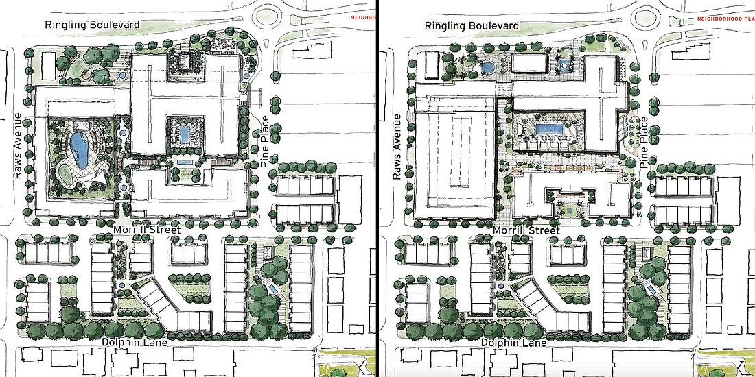 A community workshop led to preliminary plans for the Ringling Boulevard complex.