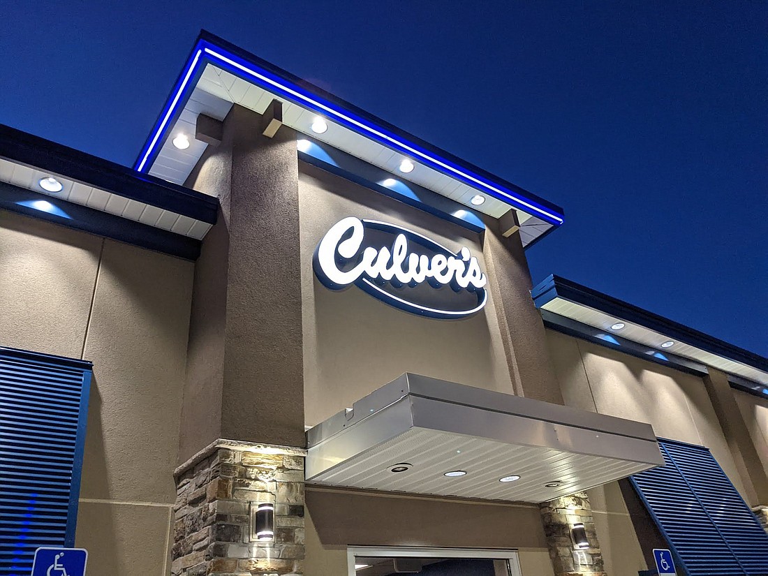Culver’s restaurant specializes in ButterBurgers — burgers on buttered, toasted buns - and frozen custard.