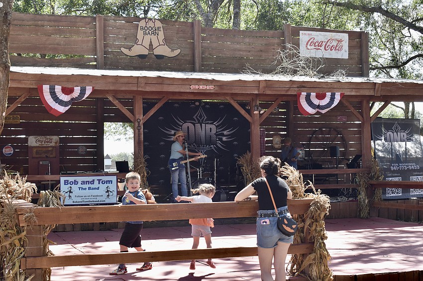 Bob and Tom, The Band, are one of six bands to take the stage at the Boogie Barn over the course of the festival.