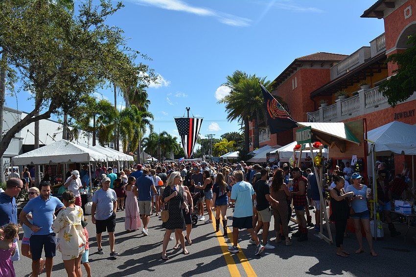 The thin red line flag flew high throughout the day, honoring firefighters.