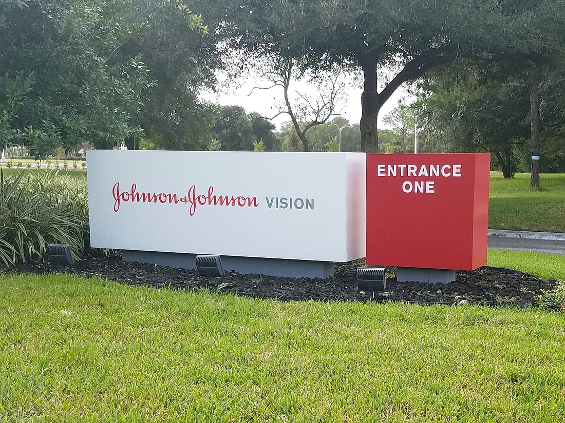 The Johnson & Johnson Vision disposable contact lens manufacturing plant in Deerwood Park in Jacksonville.