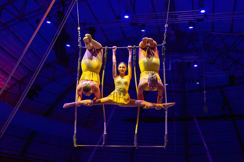 Sailor Circus students entertain the crowd.