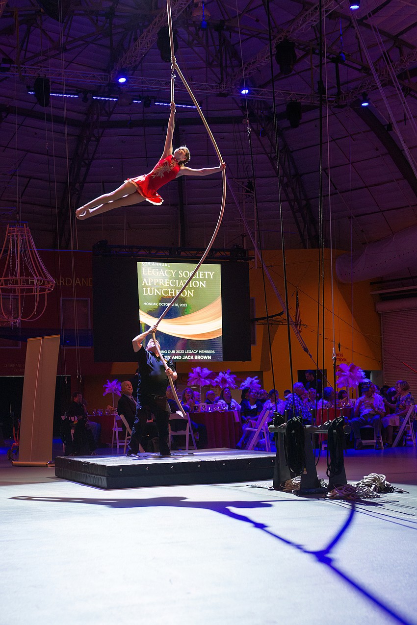 Sailor Circus students entertain the crowd.