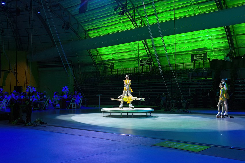 Sailor Circus students entertain the crowd.